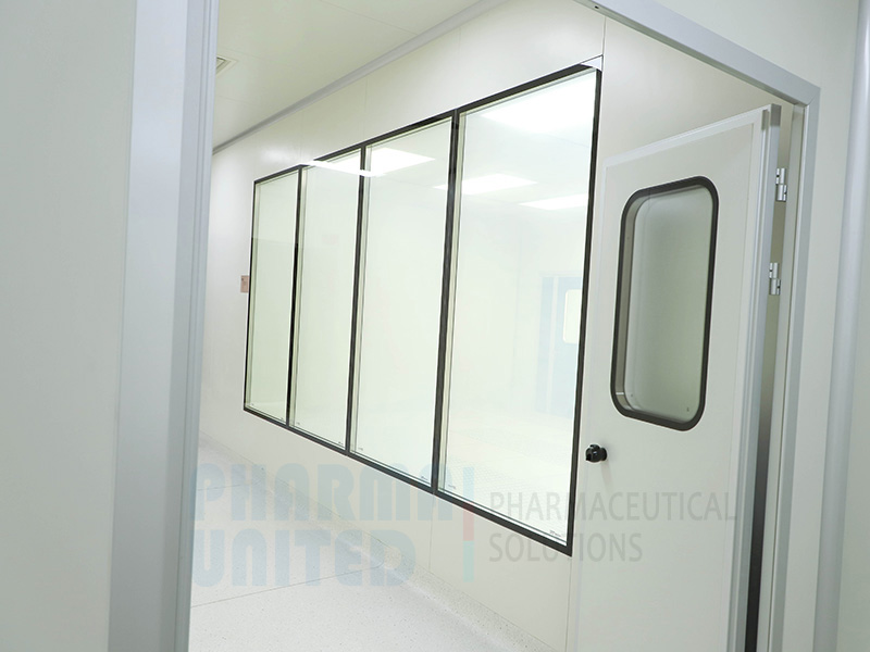 Ventana de doble acristalamiento para salas blancas